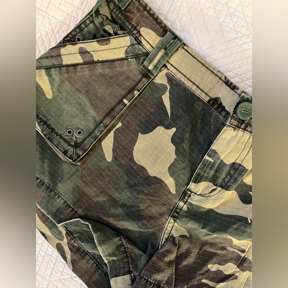 DA NANG shorts camo camouflage corduroy LA NWOT DANANG Y2K - Picture 6 of 9